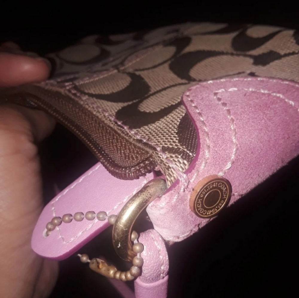 Pink Coach Wristlet - Picture 3 of 4